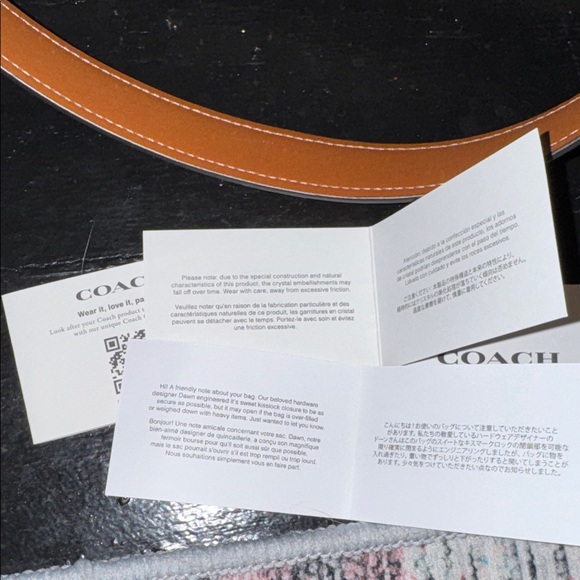 Coach Large Kisslock Frame Bag in Crystal Jacquard - Picture 8 of 9